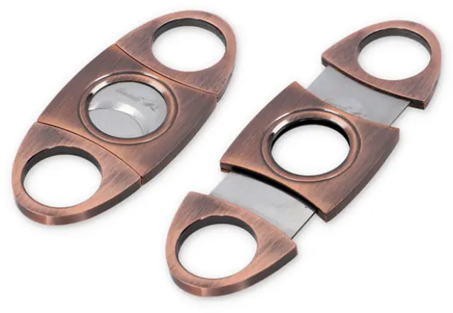 Κόφτης Πούρων Gentelo Cigar Cutter Metal Copper 2-Blade - 9cm (8016)