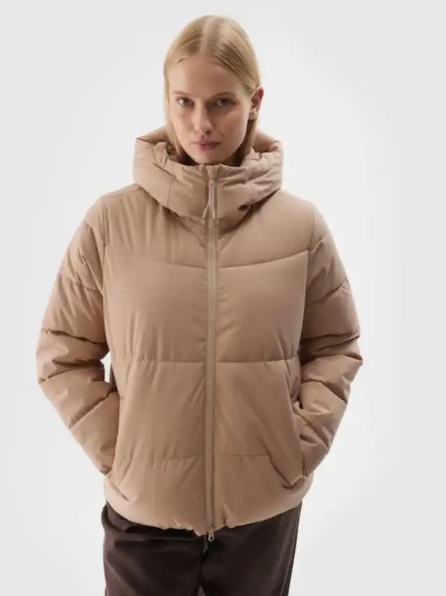 4F Down Jacket Beige 4FWAW24TDJAF473-83S - XL
