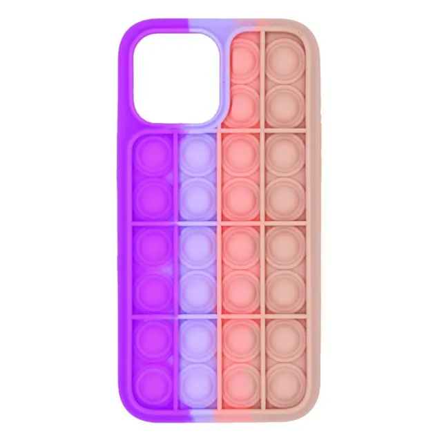 Θήκη Ancus TPU Pop It για Apple iPhone 13 Pro Max Μώβ Λιλά Ρόζ Μπέζ