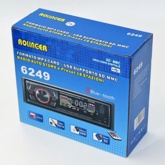 ΗΧΟΣΥΣΤΗΜΑ ΑΥΤΟΚΙΝΗΤΟΥ UNIVERSAL 1DIN RLG-6249