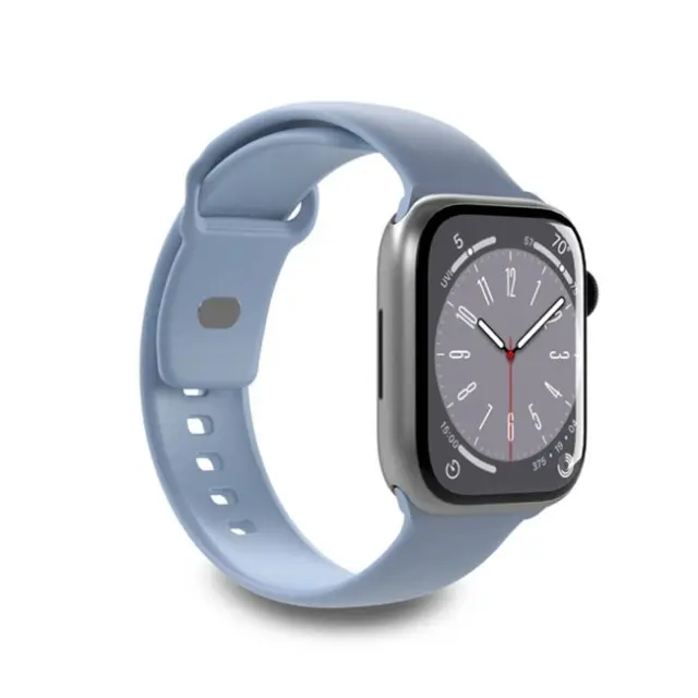 Puro Icon Silicone Strap Apple Watch 38/40/41mm 2pcs Light Blue