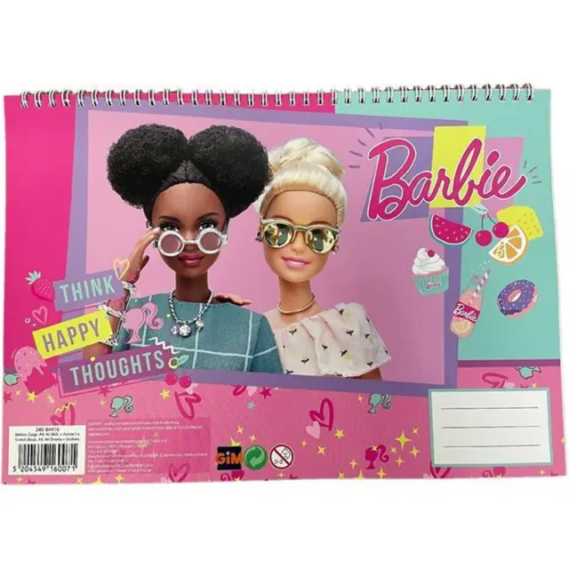 Μπλοκ Ζωγραφικής Gim 23*33 40φ Barbie / 349-84416 (Gim)
