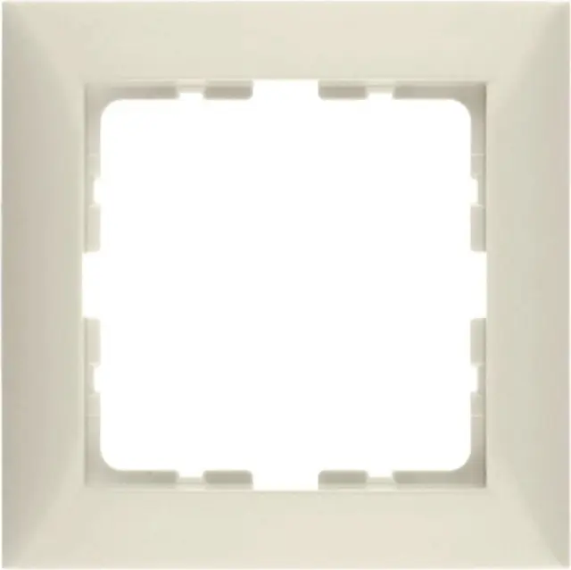 Frame 1gang, S.1, white glossy