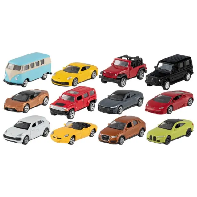 Goki Σετ 12 Αυτοκινητάκια 7,5 cm Κλίμακα 1:60 12326