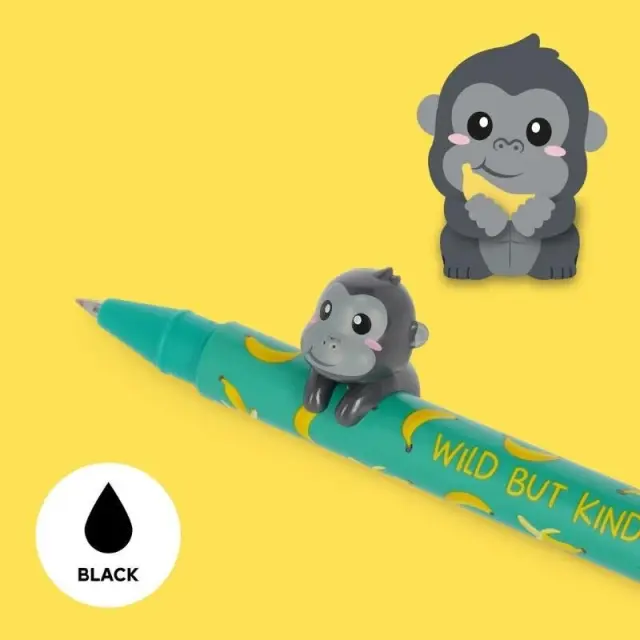 Στυλό Gel με Μαύρο Μελάνι Lovely Friends Gorilla / CPP0030 (Legami) 2