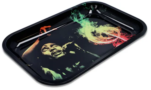 V-Rolling Tray Δίσκος Bob Marley Music - Small (16x27cm) 2