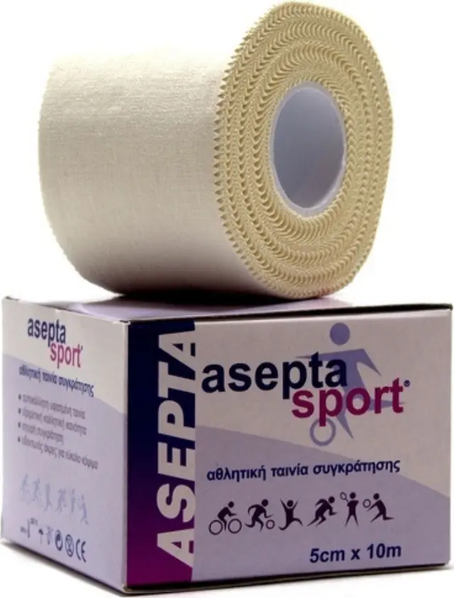 Asepta Sport 5cm x 10m Λευκό TAPE (Τέιπ)