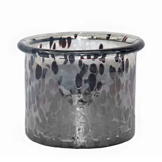 Βάζο "drops" φυσητό γυαλί διάφανο/μπλε 14x10cm Zaros 26674 IN254
