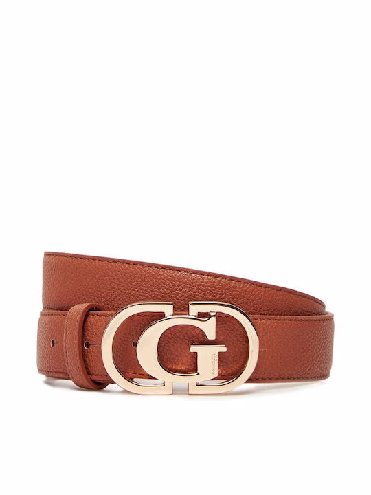 Guess Γυναικεία Ζώνη Ταμπά Κάμελ - L