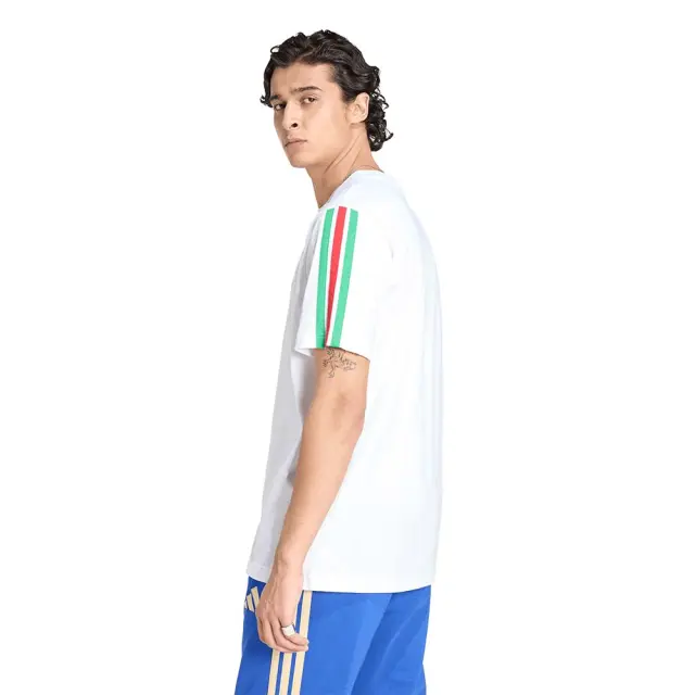 adidas Performance Men's Federazione Italiana Giuoco Calcio DNA Tee Άσπρο KE1217 (adidas Performance) 2