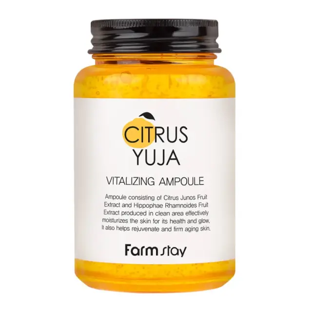 Farmstay Citrus Yuja Vitalizing Ampoule Ενυδάτωση, Λάμψη και Αναζωογόνηση με Βιταμίνη C 250ml