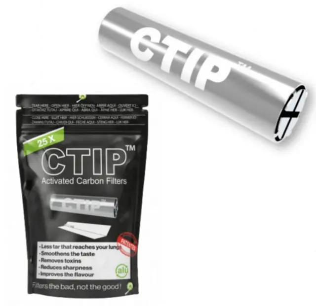 Μεταλλικό Κωνικό Φίλτρο Ctip Slim 25 Ενεργού Ανθρακα 6-7mm 2