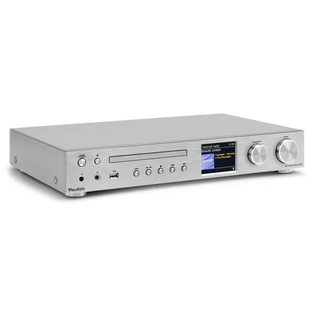 AUDIZIO BOLZANO ALUMINIUM ΔΕΚΤΗΣ INTERNET ΜΕ ΕΝΙΣΧΥΤΗ DAB+ / CD PLAYER 2