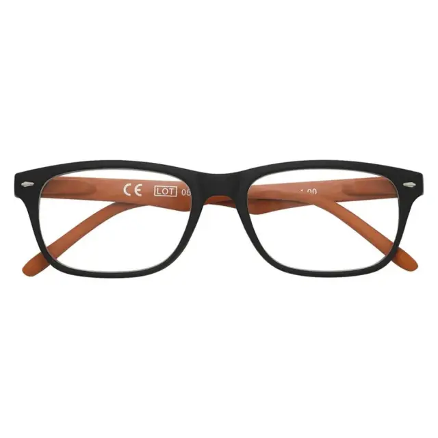 Zippo Reading Glasses Γυαλιά Πρεσβυωπίας Μαύρο Ματ με Καφέ Βραχίονες +1.00 31Z-B3-BRO, 1τμχ