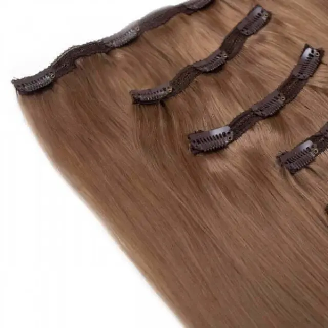 SEAMLESS1 HAIR EXTENSIONS ΤΡΕΣΑ ΜΕ ΚΛΙΠ 5 ΚΟΜΜΑΤΙΑ OPAL 55ΕΚ 2