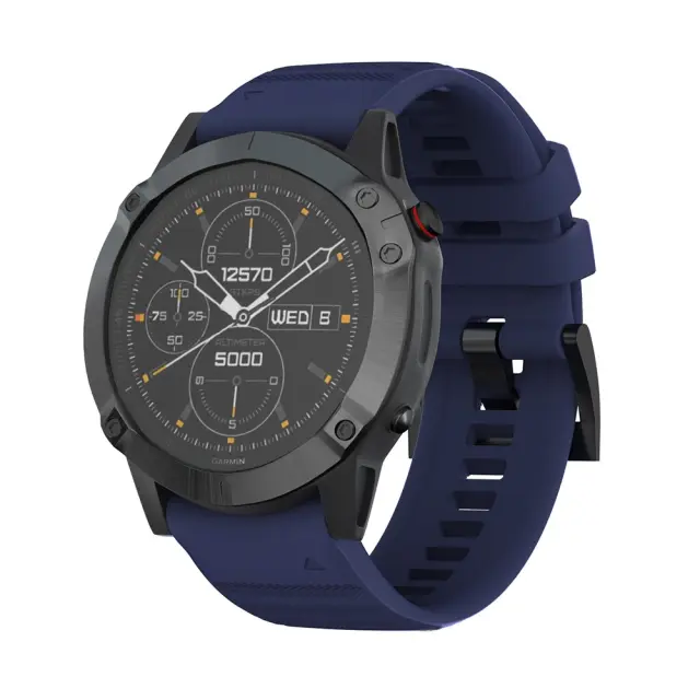 Λουράκι Σιλικόνης για Garmin Fenix 3/5x/3hr/5x Plus/6x/6x Pro/7x/8/9 (51mm)- Navy Blue OEM