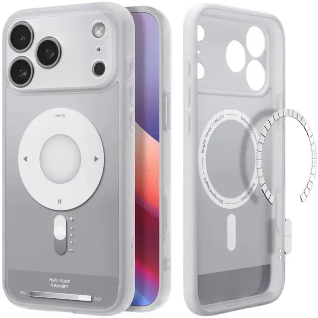 Θήκη TPU & PC Spigen Apple iPhone 18 Pro Max/ 17 Pro Max MagSafe Ultra Hybrid Classic Ασημί N71794