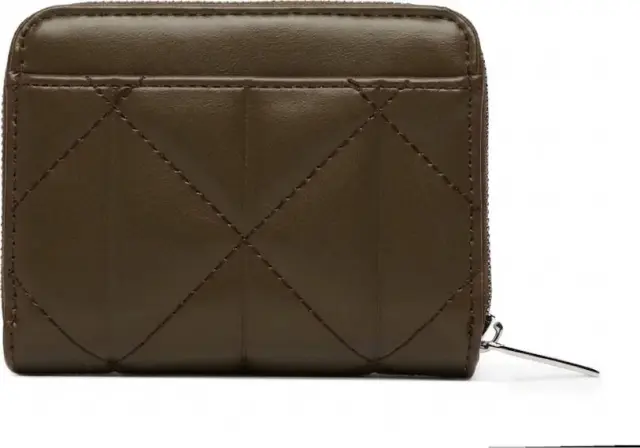 Calvin Klein Γυναικείο Μικρό Πορτοφόλι Quilted Flap Zip Around Πράσινο 3