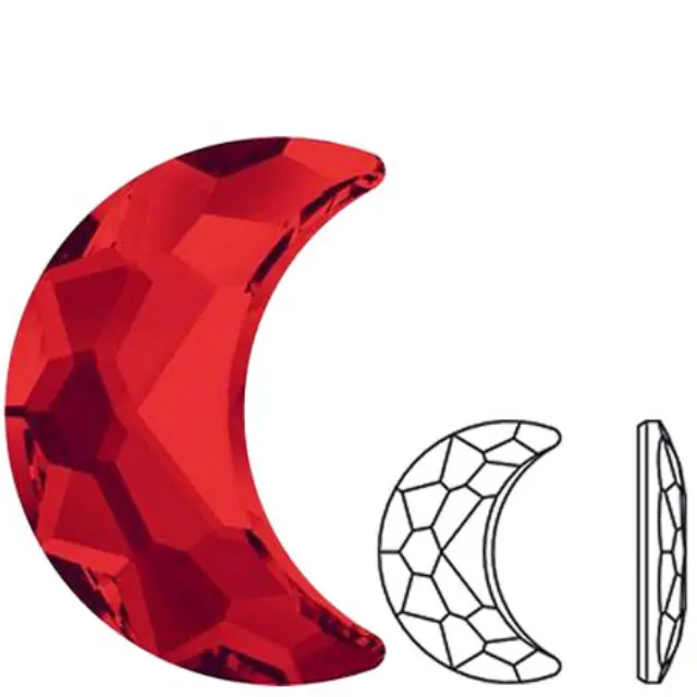 Swarovski 2813 Moon Light Siam 10x7mm - 2τεμ