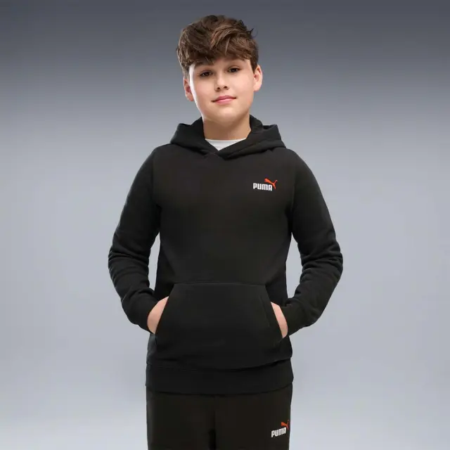 Puma Boy's Essentials 2 Color Small No1 Logo Fleece Hoodie Μαύρο 685825-71 (Puma)