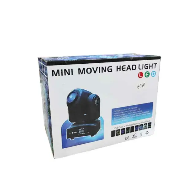 Φωτορυθμικό με περιστρεφόμενη κεφαλή 30W- Mini moving projector 30W 027089 3