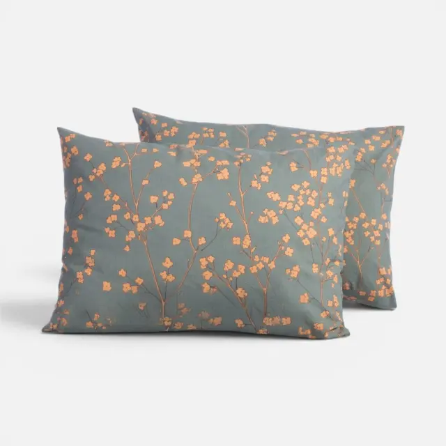 Μαξιλαροθήκη Floriva 52x72 Nef Nef Homeware, 100% ΒΑΜΒΑΚΙ - GREEN (039720)