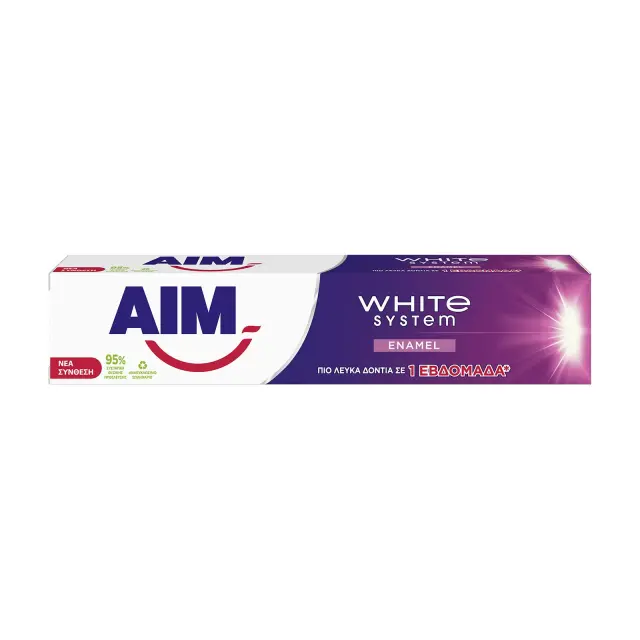 AIM Οδοντόκρεμα White System Enamel 75ml