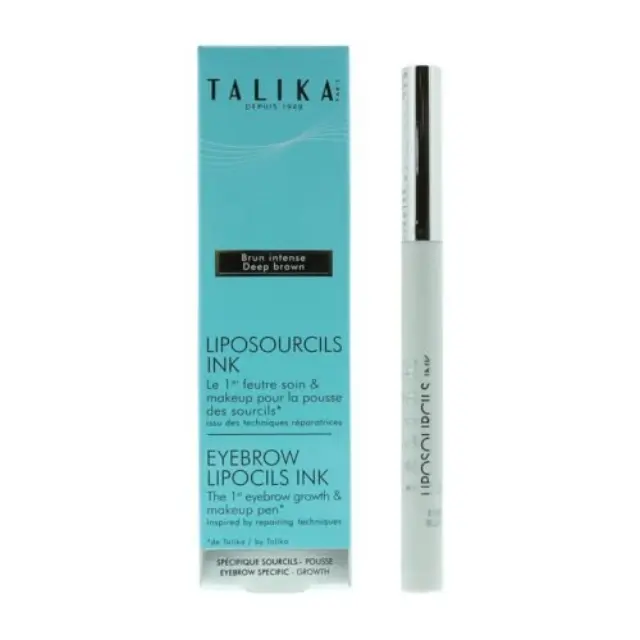 Talika Liposourcils Ink Brown Στυλό για τη Θρέψη & το Make Up των Φρυδιών, Απόχρωση Σκούρο Καστανό, 0.8ml