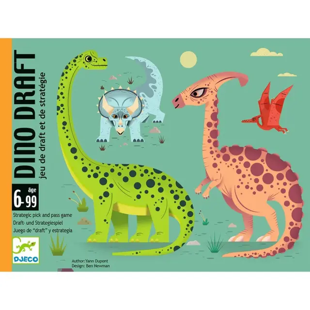 Επιτραπέζιο με κάρτες Dino Draft- Djeco