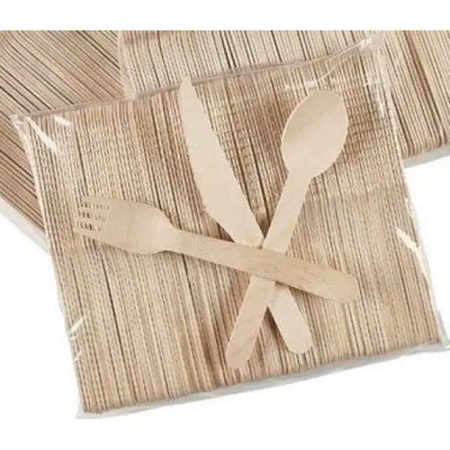 Κουτάλι μιας Χρήσης Ξύλινο (100τμχ) 16cm 2