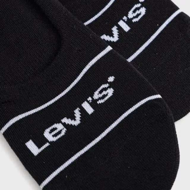 Levi's Ανδρικές Κάλτσες Σοσόνια No Show Low Rise Sport - 2 Ζεύγη, Χρώμα Μαύρο 2