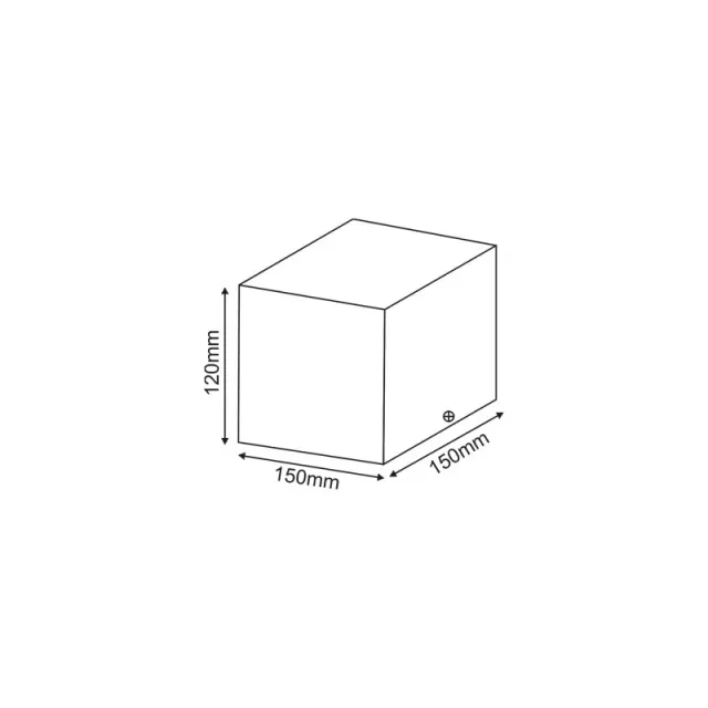 Aca Light ΣΠΟΤ ΟΡΟΦΗΣ AR111 ΜΟΝΟ ΜΑΥΡΟ 150x150x120 2