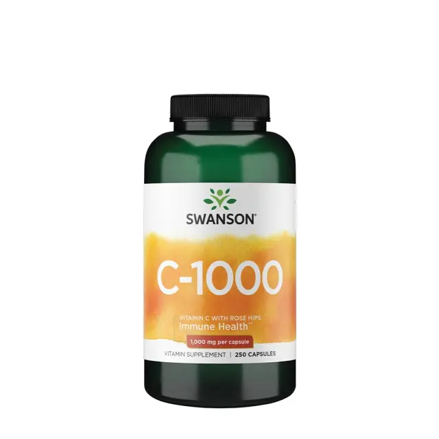 Swanson Vitamin C with Rose Hips 250 Capsules