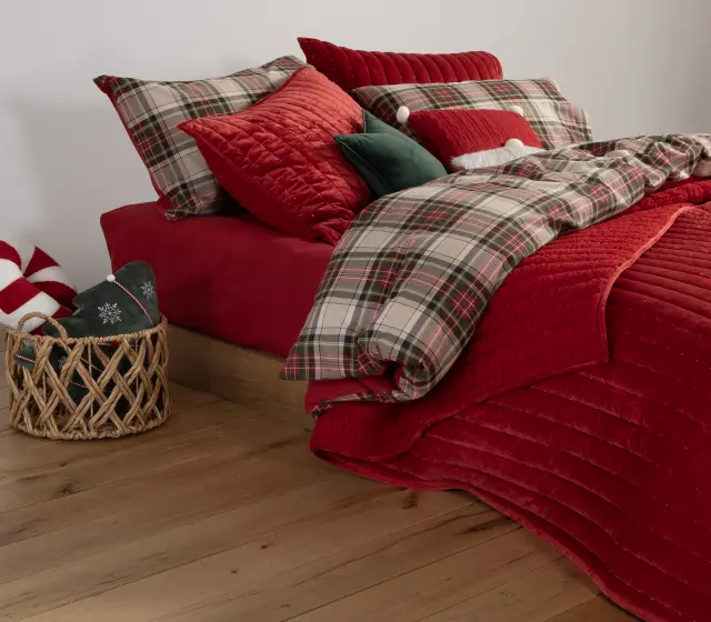 Nef-Nef Homeware Μαξιλαροθήκη Sweet Christmas Σετ 2 τεμ. 52x72 Red 3