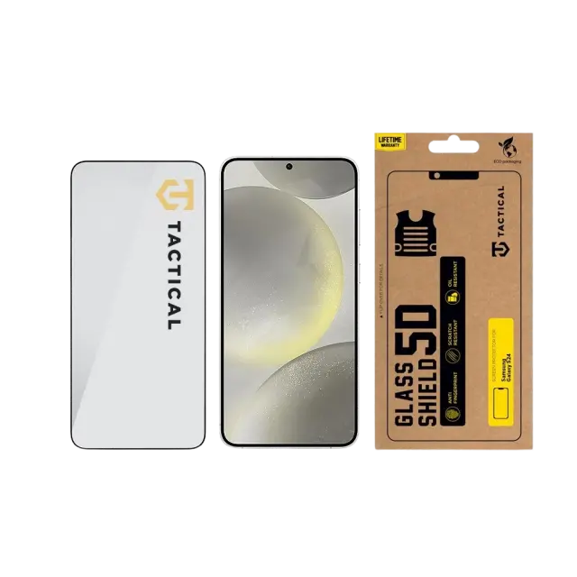 Tactical Glass Shield 5D for Samsung Galaxy S24/S25 Black 3