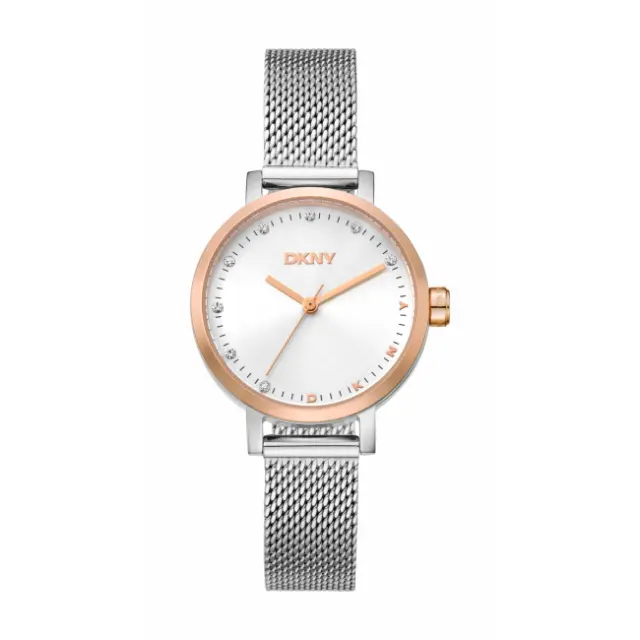 DKNY Soho Mini, Women's Watch, Silver Stainless Steel Μesh Bracelet DK1L037M0065