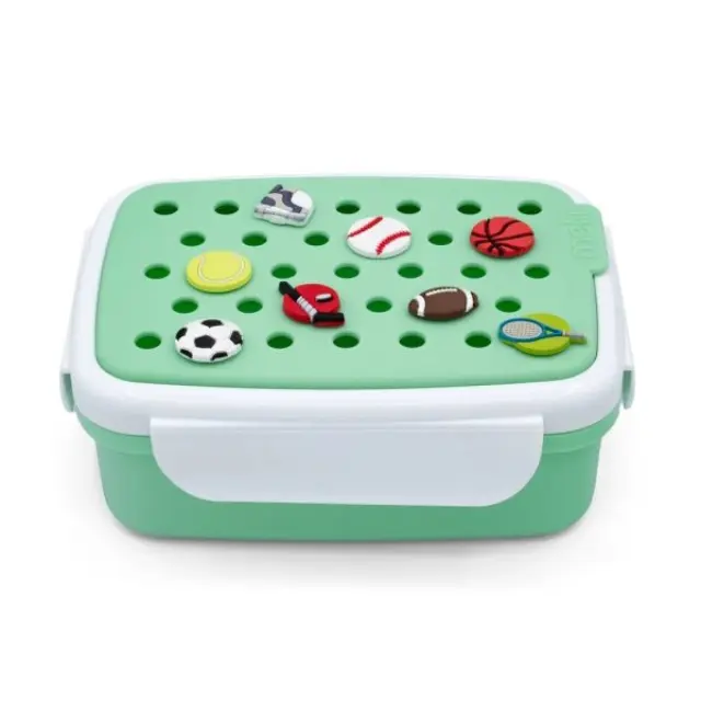 Melii Bento Φαγητοδοχείο Με Charms 0.88Lt Πράσινο MEL27610