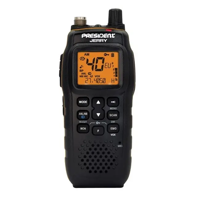 President Jerry ASC AM-FM CB Portable Radio Black