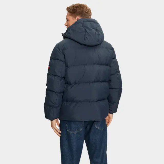 Tommy Hilfiger - Ανδρικό Αδιάβροχο Μπουφάν Tjm Essential Down Regular Fit DM0DM19786-C1G Μπλε - 2XL 2