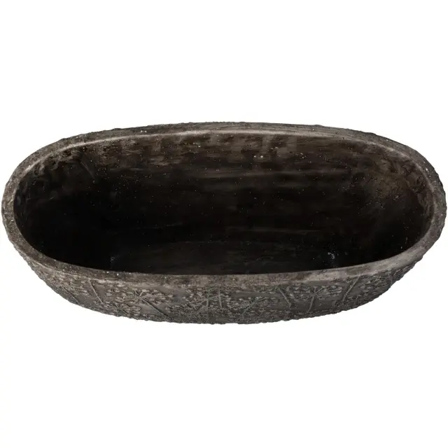 Βάζο Πικραλίδα Γκρι Τσιμέντο 38x15x22cm 3