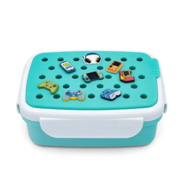 Melii Bento Φαγητοδοχείο Με Charms 0.88Lt Μπλε MEL27600