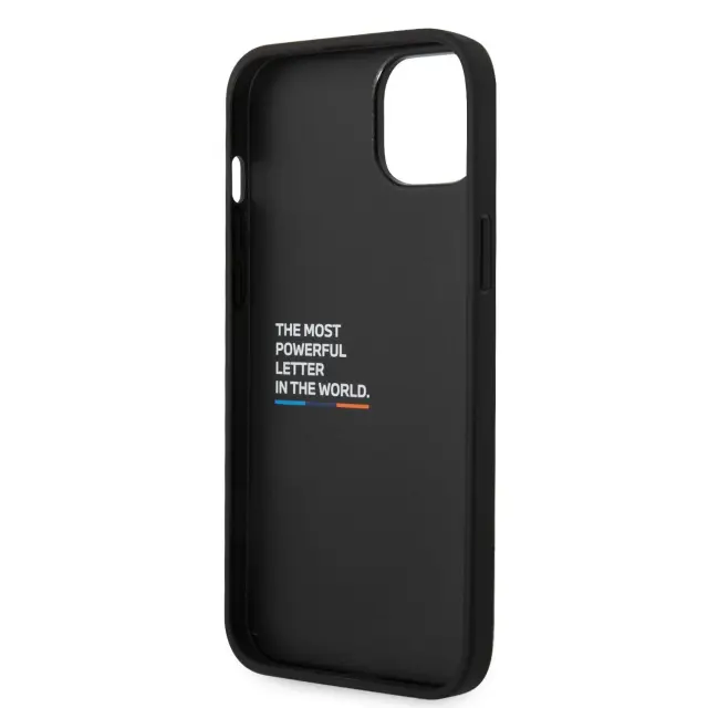 BMW M Hexagonal Pattern Case for iPhone 14 Black 2