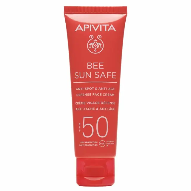 Apivita | Bee Sun Safe Αντηλιακή Κρέμα Προσώπου κατά των Πανάδων & των Ρυτίδων SPF50 | 50ml
