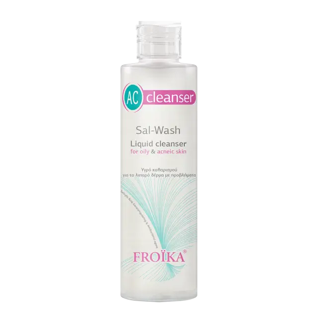 Froika | AC Cleanser Sal-Wash | Υγρό Καθαρισμού Προσώπου για Λιπαρό Δέρμα με Τάση Ακμής | 200ml