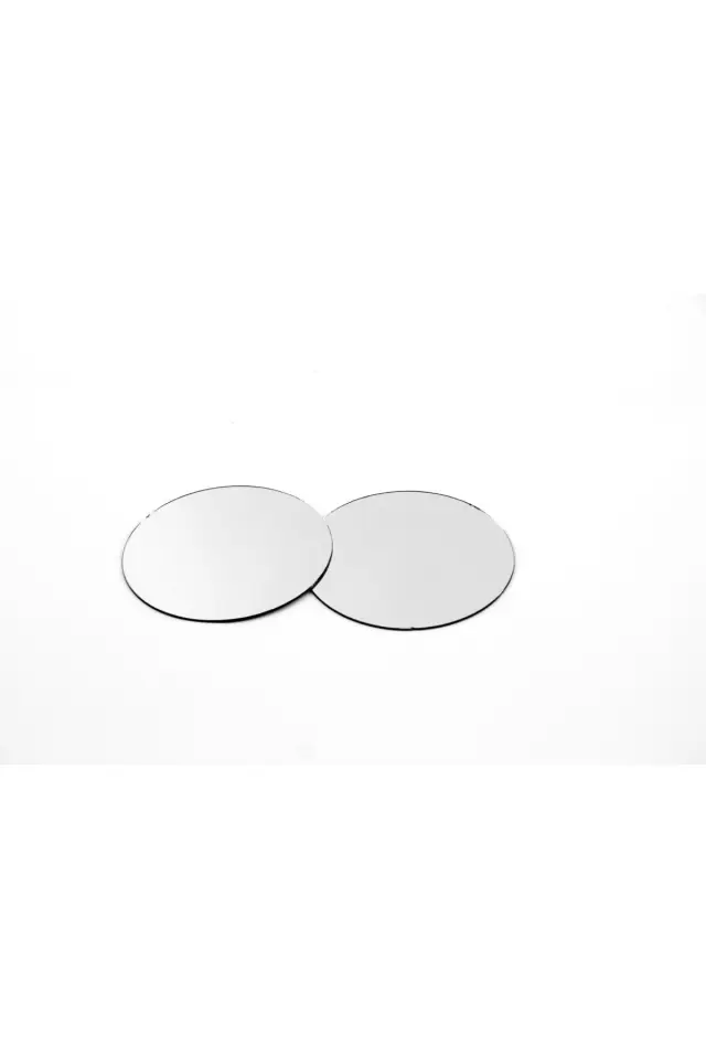 Stewehome Αυτοκόλλητος καθρέφτης τοίχου από πλεξιγκλάς σε στρογγυλό σχήμα 25 cm Ασημί 25x25 cm 3