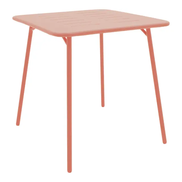 Τραπεζαρία Moraja Deraby pakoworld σετ 3τεμ terracotta μέταλλο 70x70x73εκ 3
