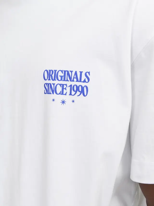 JORMYKONOS BACK TEE SS CREW NECK SN Bright White - XL 3