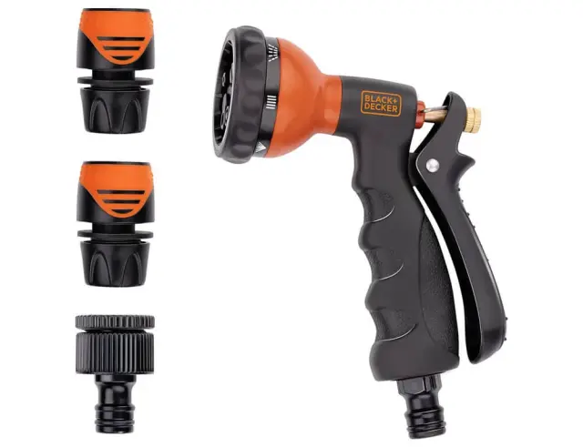 Σετ Πιστόλι Νερού Black+Decker με 7 διαφορετικές ρυθμίσεις και 3 αξεσουάρ 8424821000000000