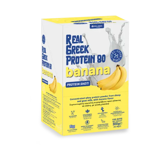 Protein Shot Box: Shot Πρωτεΐνης με γεύση Μπανάνα – 10 τμχ