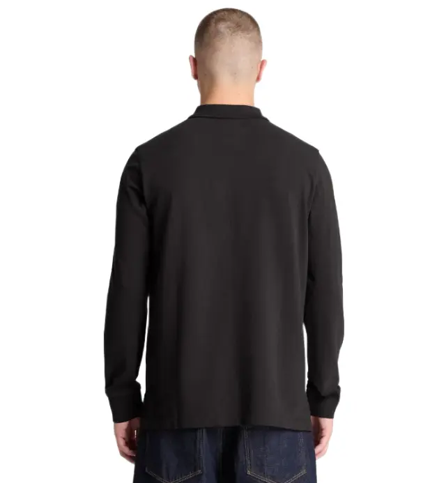 Timberland - Ανδρικό Μακρυμάνικο Polo Πικέ Millers River Ls TBC0YHBE-001 Μαύρο 2